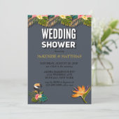 Invitation Wedding shower de Parties scintillant Aloha (Debout devant)