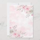 Invitation Wedding shower de Pink Sage Peony Deer  (Dos)