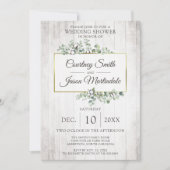 Invitation Wedding shower de poupée de coton du sud du bois r (Devant)