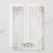 Invitation Wedding shower de poupée de coton du sud du bois r (Dos)