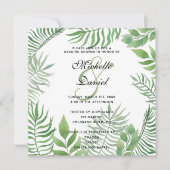 Invitation Wedding shower de remplissage aquarelle (Devant)