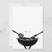Invitation Wedding shower de script "I Do" BBQ (Dos)
