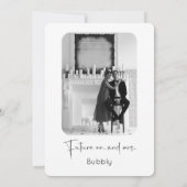 Invitation Wedding shower de script moderne (Dos)