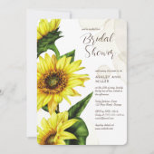 Invitation Wedding shower de tournesol écossais (Devant)