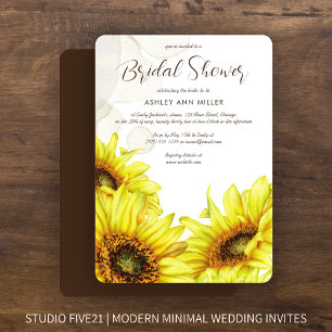 Invitation Wedding shower de tournesol écossais