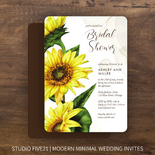 Invitation Wedding shower de tournesol écossais