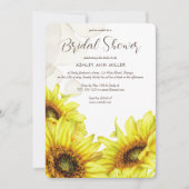 Invitation Wedding shower de tournesol écossais (Devant)