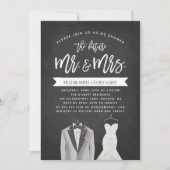 Invitation Wedding shower de Tux et Couples Robe (Devant)