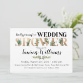 Invitation Wedding shower de verdure (Debout devant)