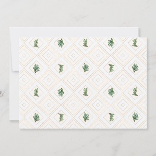 Invitation Wedding shower de verdure (Dos)