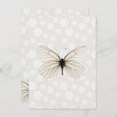 Invitation Wedding shower de White Butterfly Coupl (Devant / Derrière)