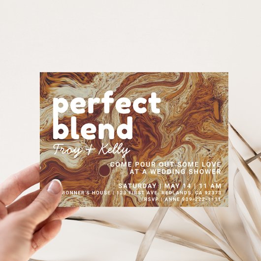 Invitation Wedding shower des amateurs de café