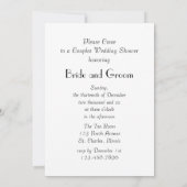 Invitation Wedding shower des baies rouges et des couples de (Dos)