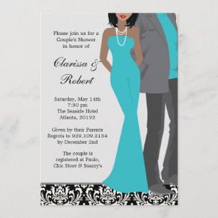 Invitation Wedding shower des couples