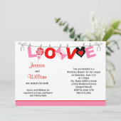 Invitation Wedding shower des couples (Debout devant)