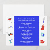 Invitation Wedding shower des couples (Devant / Derrière)