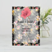 Invitation Wedding shower des couples floraux d'an (Debout devant)