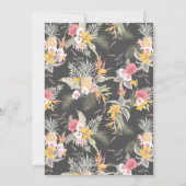 Invitation Wedding shower des couples floraux d'an (Dos)