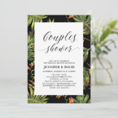 Invitation Wedding shower des couples tropicaux mo (Debout devant)