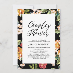 Invitation Wedding shower des couples tropicaux mo