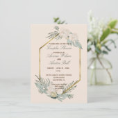 Invitation Wedding shower des couples vertes et bleus (Debout devant)