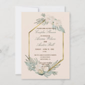 Invitation Wedding shower des couples vertes et bleus (Devant)