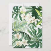 Invitation Wedding shower Des Tropiques D'Ananas Et De Verdur (Dos)