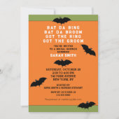 Invitation Wedding shower d'Halloween (Devant)