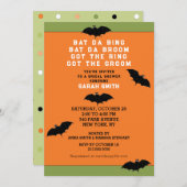 Invitation Wedding shower d'Halloween (Devant / Derrière)