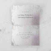 Invitation Wedding shower du couple d'argent Ombre Light Purp (Intérieur)