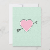 Invitation Wedding shower du couple Mint Green (Dos)