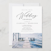 Invitation Wedding shower du lac Watercolor Lakeside (Devant)