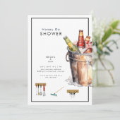 Invitation Wedding shower du seau de miel de bière Do Couples (Debout devant)