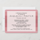 Invitation Wedding shower Dusty Rose (Dos)