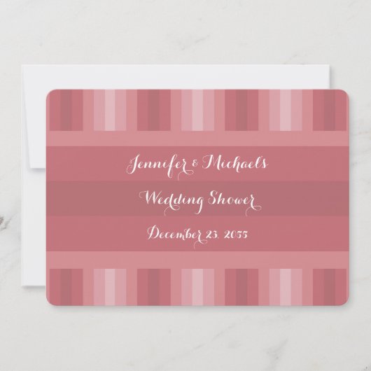 Invitation Wedding shower Dusty Rose (Devant)