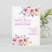 Invitation wedding shower élégante (Debout devant)