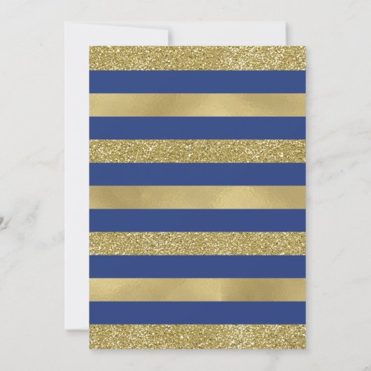 Invitation wedding shower, Faux Parties scintillan (Dos)