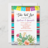Invitation Wedding shower Fiesta Couples (Devant)