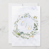 Invitation Wedding shower Fleur sauvage Dusty (Dos)