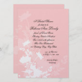 Invitation Wedding shower floral (Devant / Derrière)