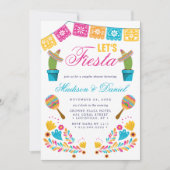 Invitation Wedding shower Floral de Fiesta mexicaine (Devant)