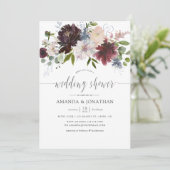 Invitation Wedding shower floral de la Bourgogne et de la Mar (Debout devant)