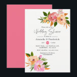 Invitation Wedding shower floral de printemps<br><div class="desc">Invitation à la douche de mariage Pastel fleur sauvage conçue pour être rapidement et facilement personnalisable à vos spécificités d'événement.</div>
