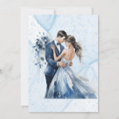 Invitation Wedding shower floral d'encre d'alcool poussiéreus (Dos)