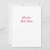 Invitation Wedding shower forestier tropical des Bougainvilli (Dos)