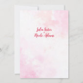 Invitation Wedding shower forestier tropical des Bougainvilli (Dos)