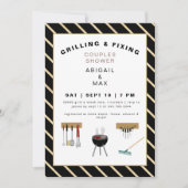 Invitation Wedding shower II pour les couples de grillage et  (Devant)