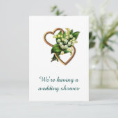 Invitation Wedding shower, Lily de la Vallée et des Coeurs (Debout devant)