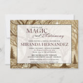 Invitation Wedding shower magique et mariage (Devant)
