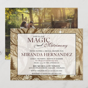 Invitation Wedding shower magique et mariage